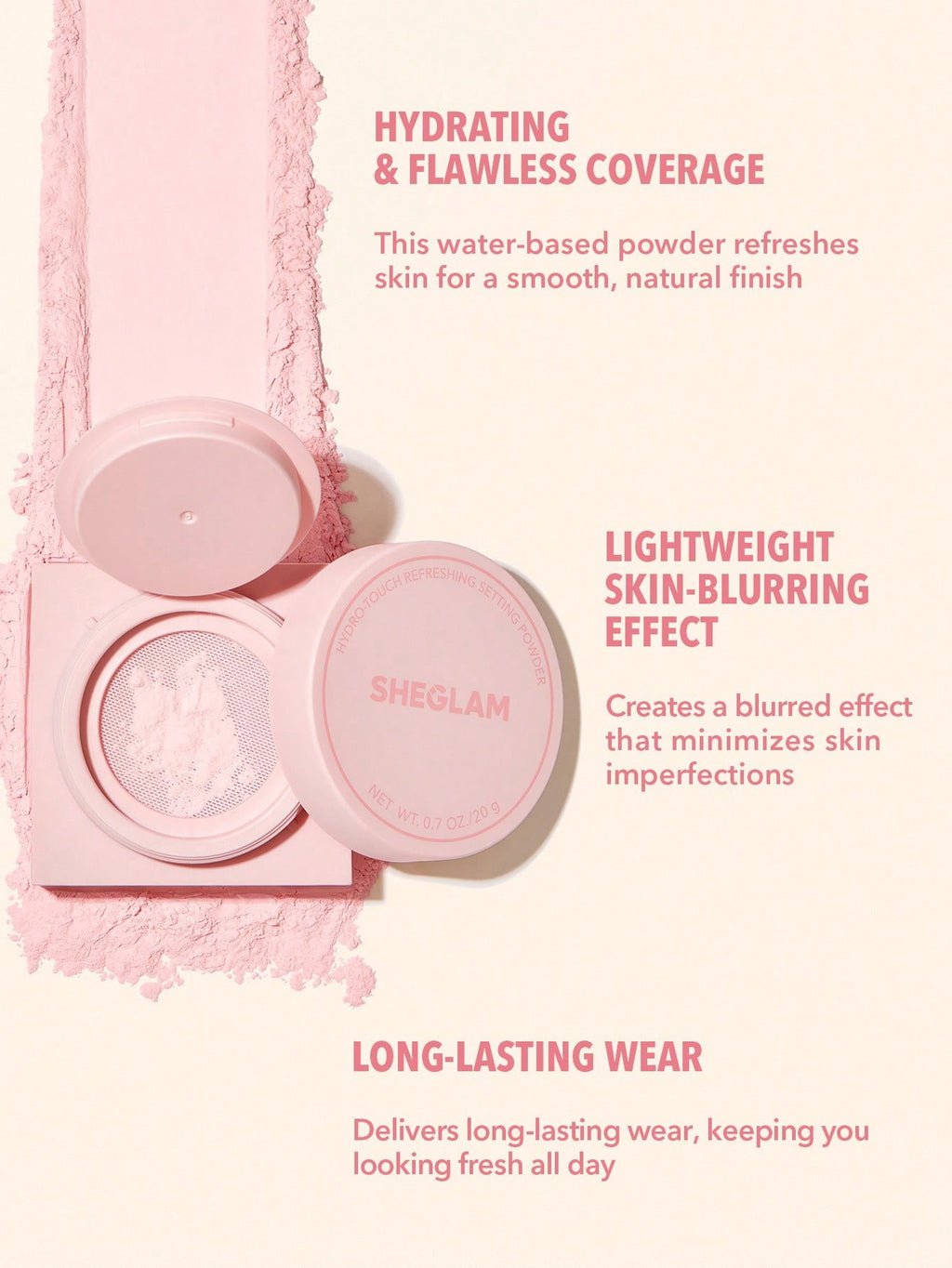SHEGLAM Hydro-Touch Refreshing Eye Powder