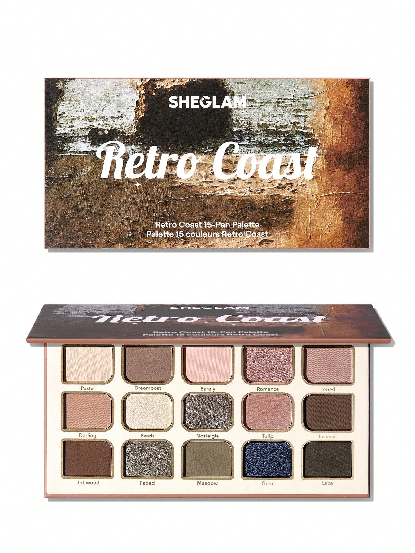 SHEGLAM Retro Coast 15-Pan Eyeshadow Palette
