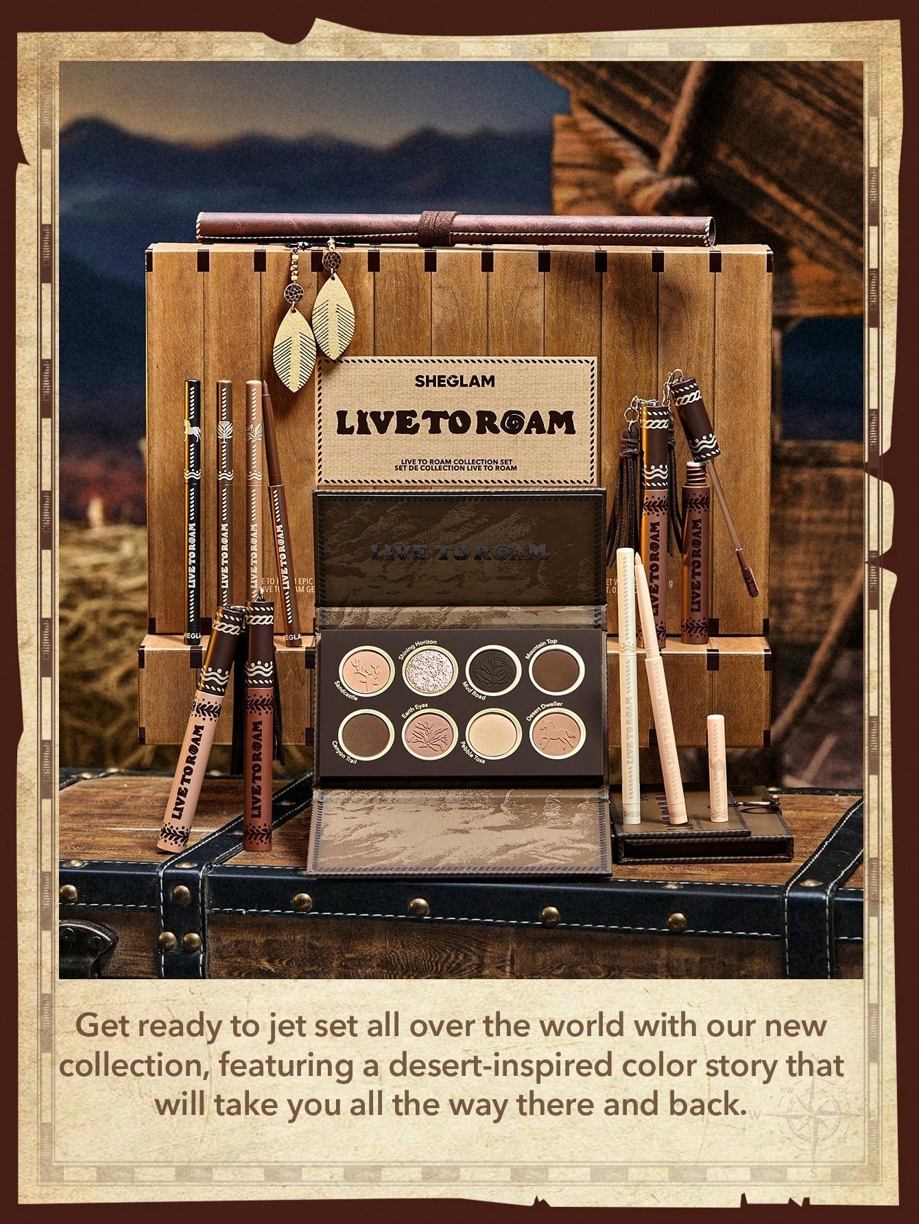 SHEGLAM Live To Roam Eyeshadow Palette — 8 Shades