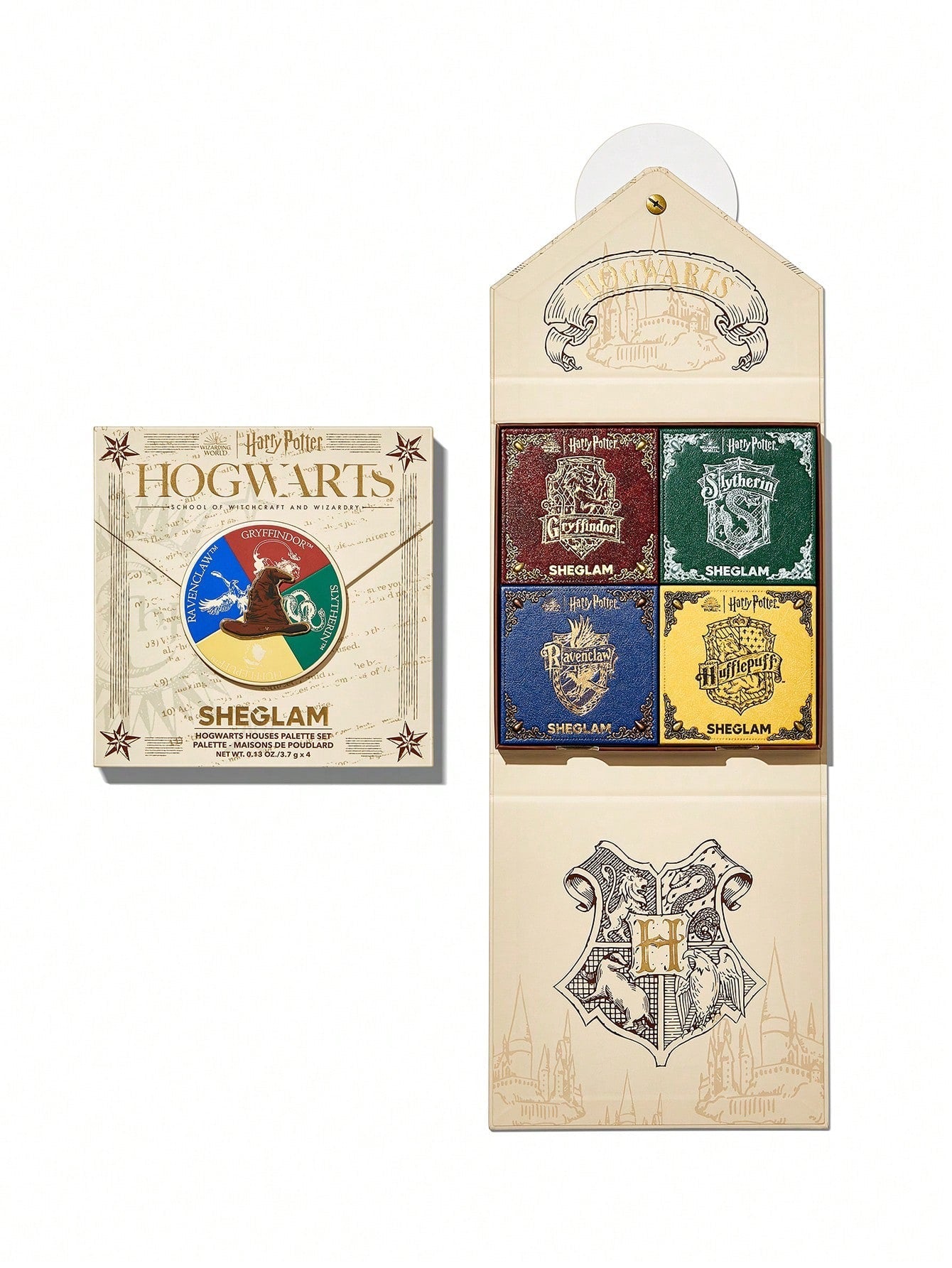 SHEGLAM x Harry Potter Hogwarts Houses Palette Set — 4 Mini Palettes