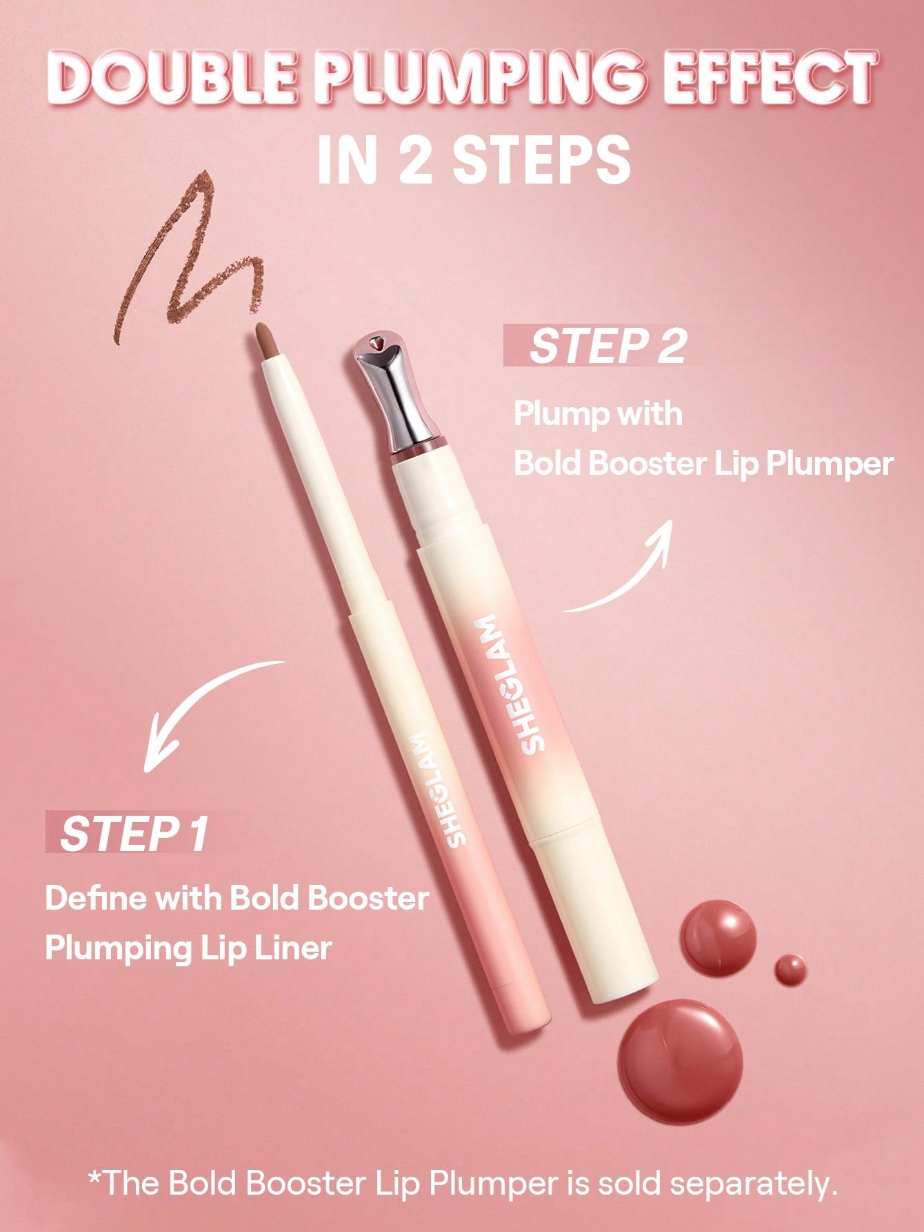SHEGLAM Bold Booster Plumping Lip Liner — 8 Shades