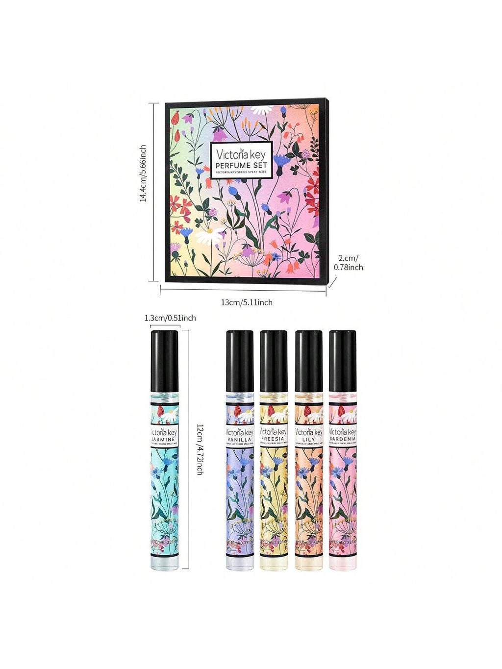 Victoria Key Series Spray Mist Perfume Set — 5 x 10ml / 0.33 fl oz