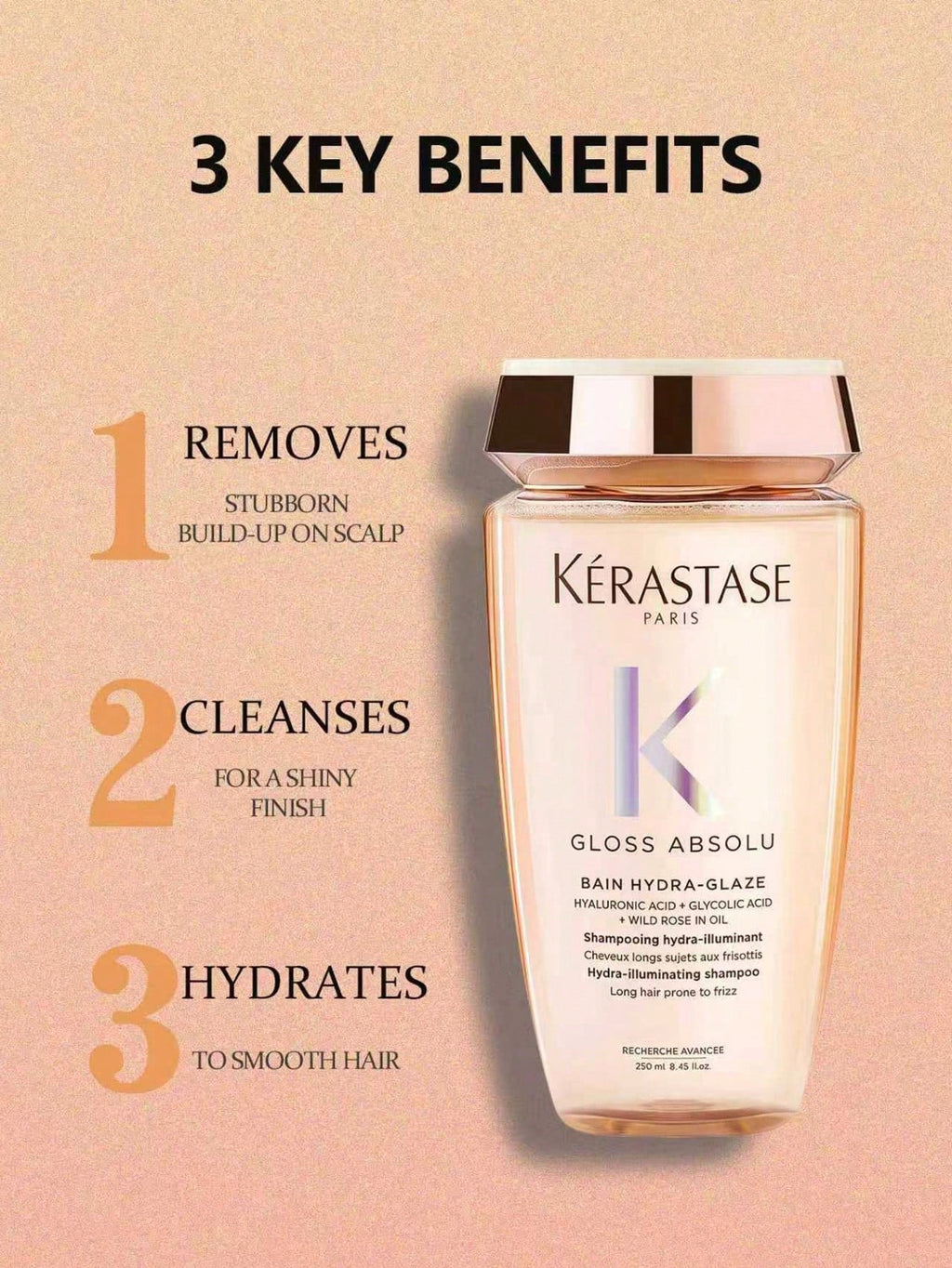 Kérastase Gloss Absolu Anti-Frizz Shampoo — 250ml