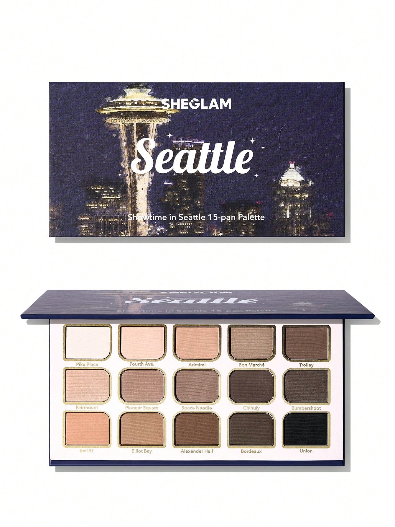 SHEGLAM Showtime in Seattle Eyeshadow Palette — 15 Shades