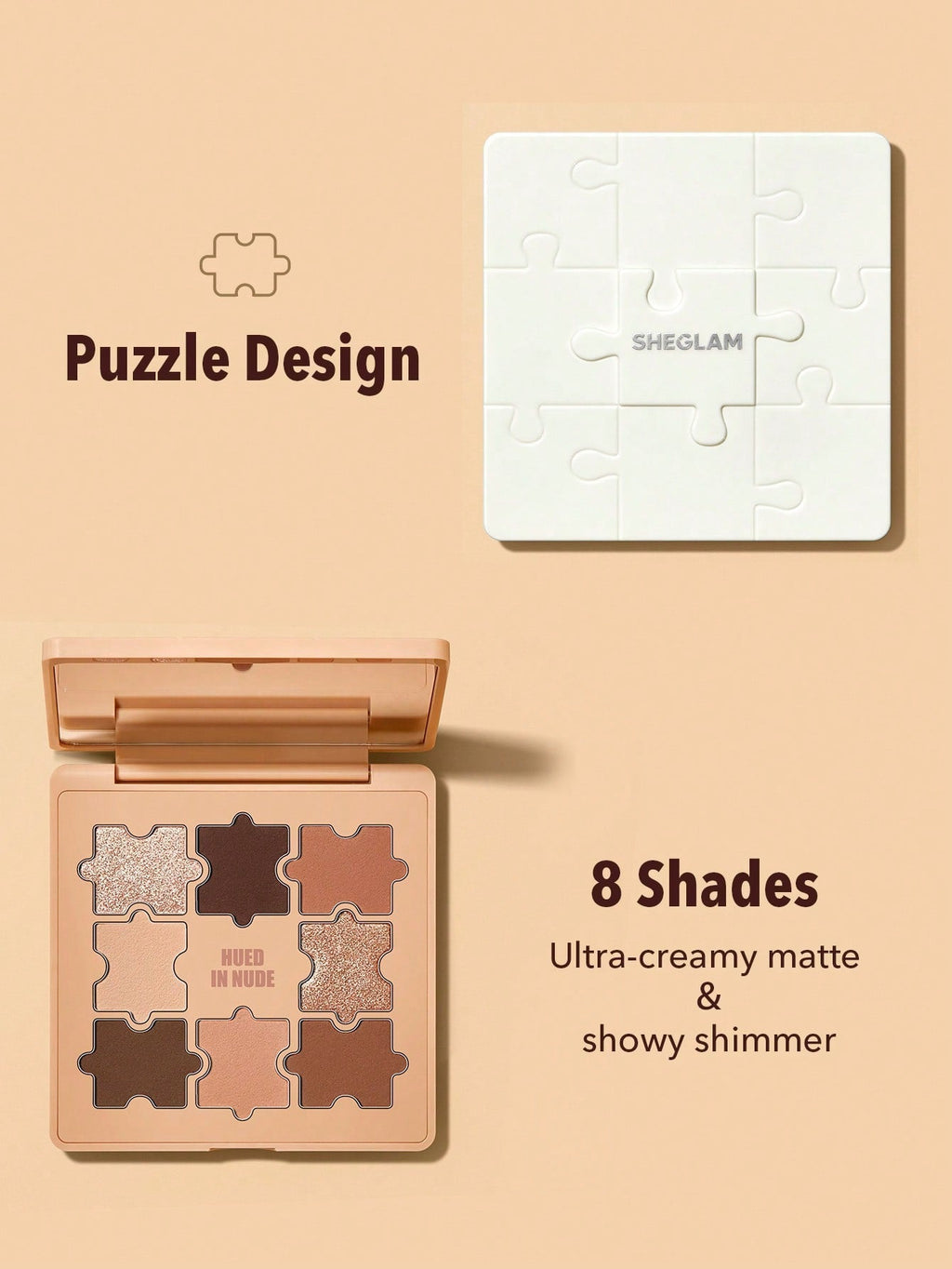 SHEGLAM Love N’ Taupe Eyeshadow Palette — 8 Shades