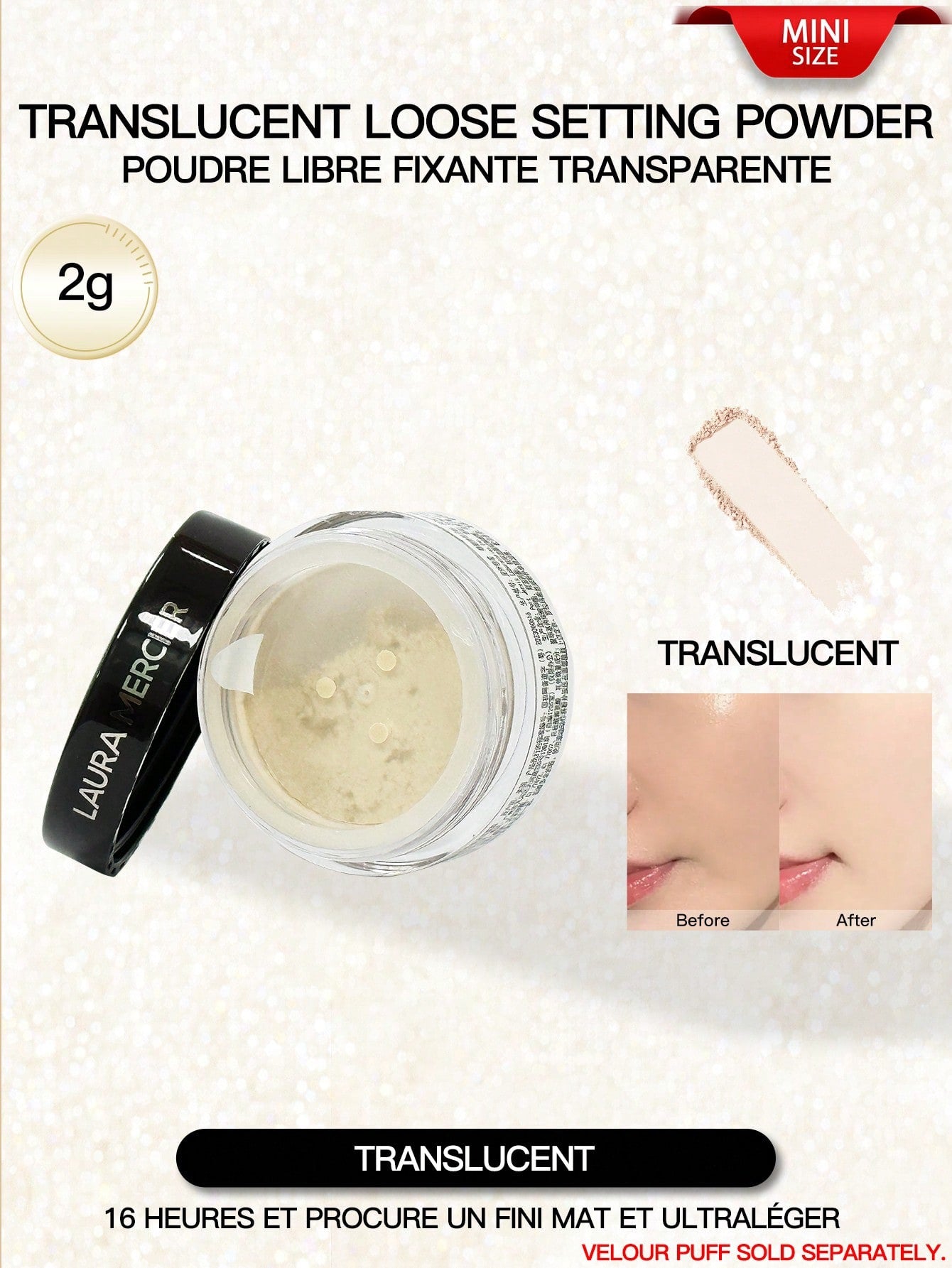 Laura Mercier Translucent Loose Setting Powder — Mini Size 2g