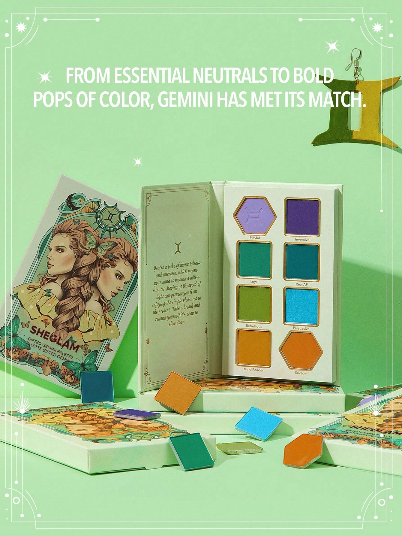 SHEGLAM Gifted Gemini Eyeshadow Palette — 8 Shades