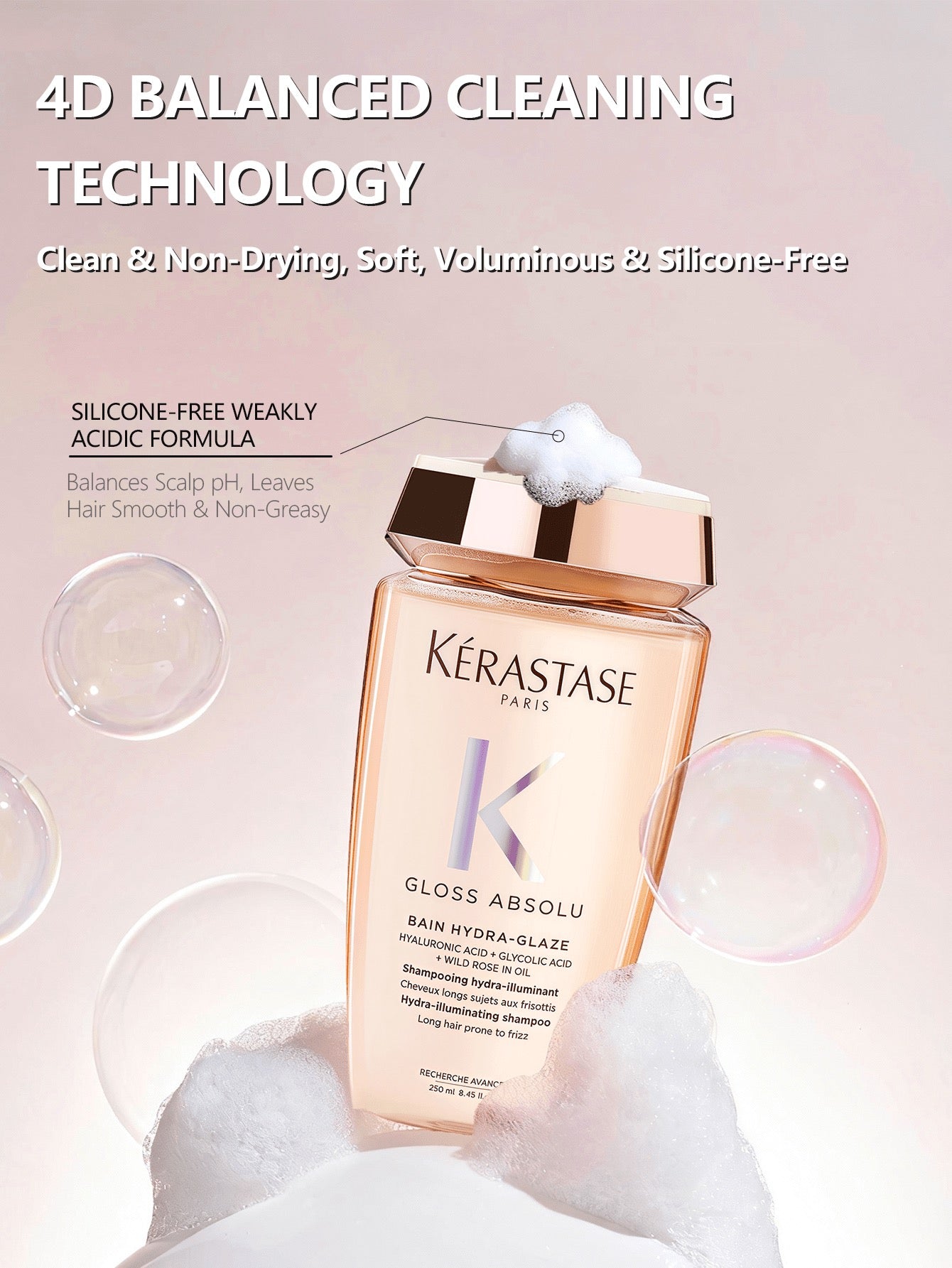 Kérastase Gloss Absolu Anti-Frizz Shampoo — 250ml
