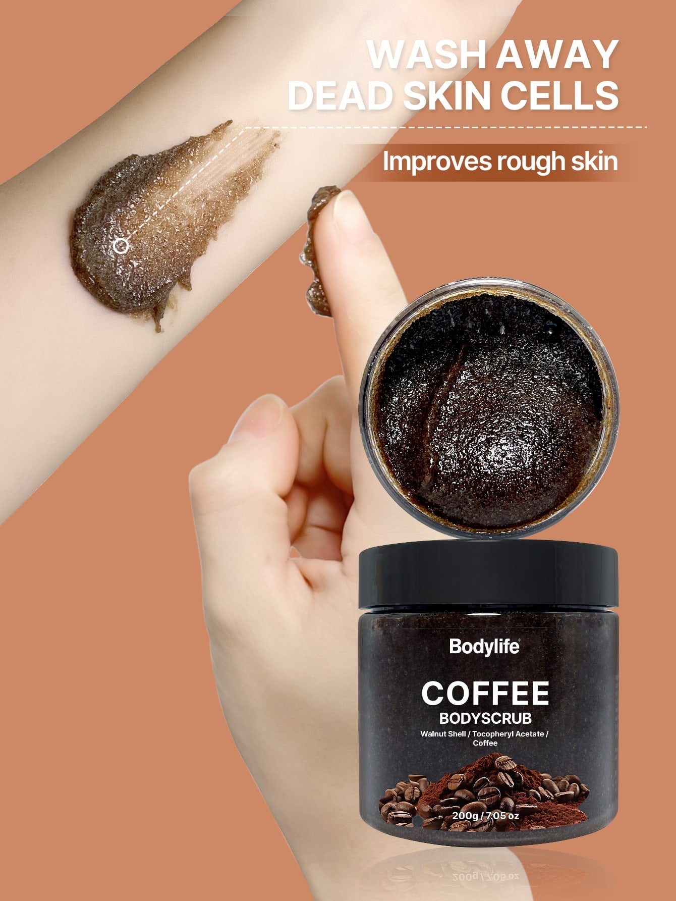Bodylife Coffee Body Scrub | 200g / 7.05 oz