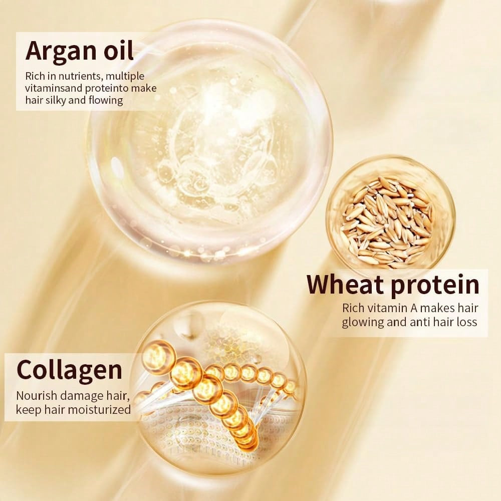Keratin & Collagen Repair Hair Mask — Deep Repair Treatment | Argan Oil, Wheat Protein & Aloe Vera