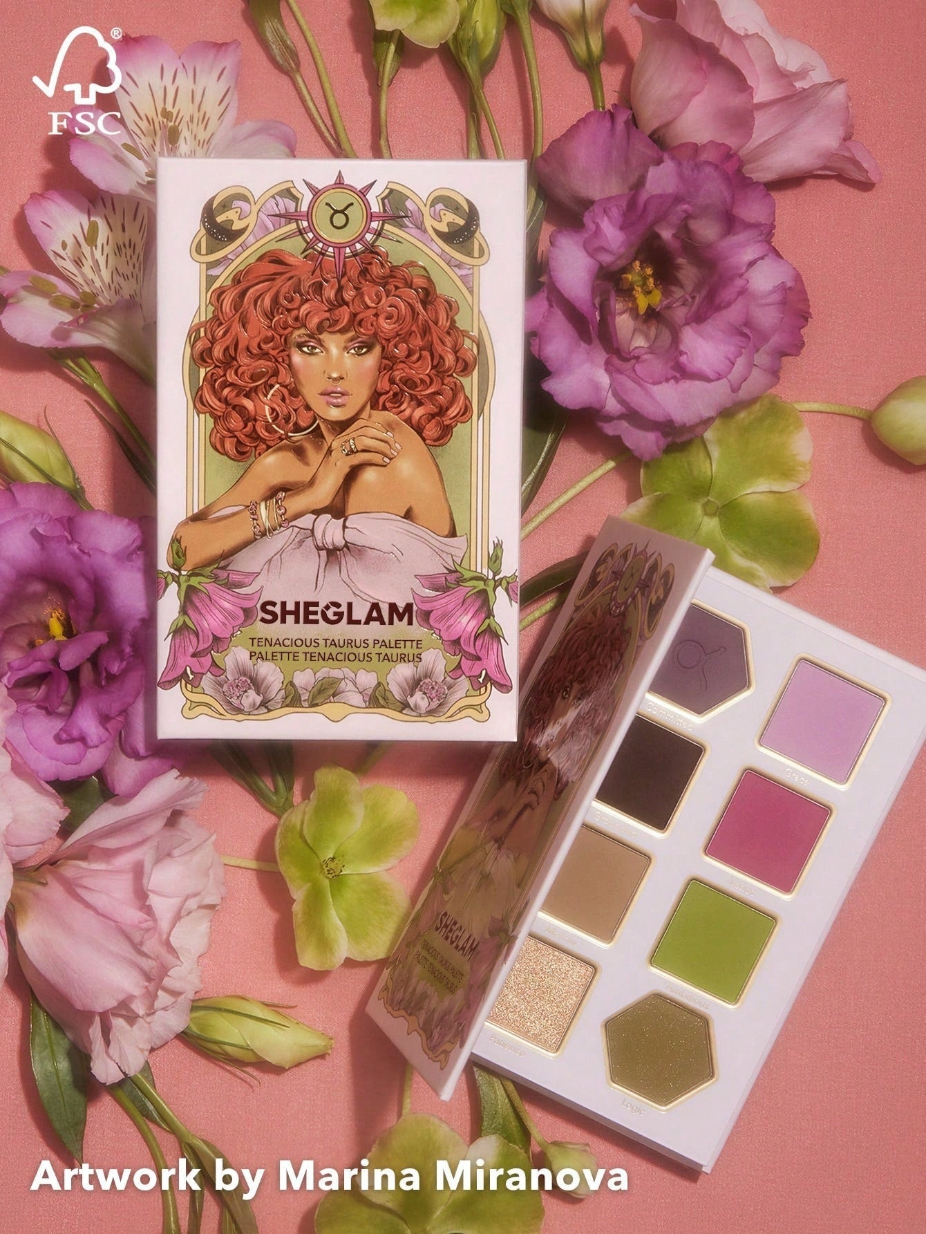 SHEGLAM Tenacious Taurus Eyeshadow Palette — 8 Shades