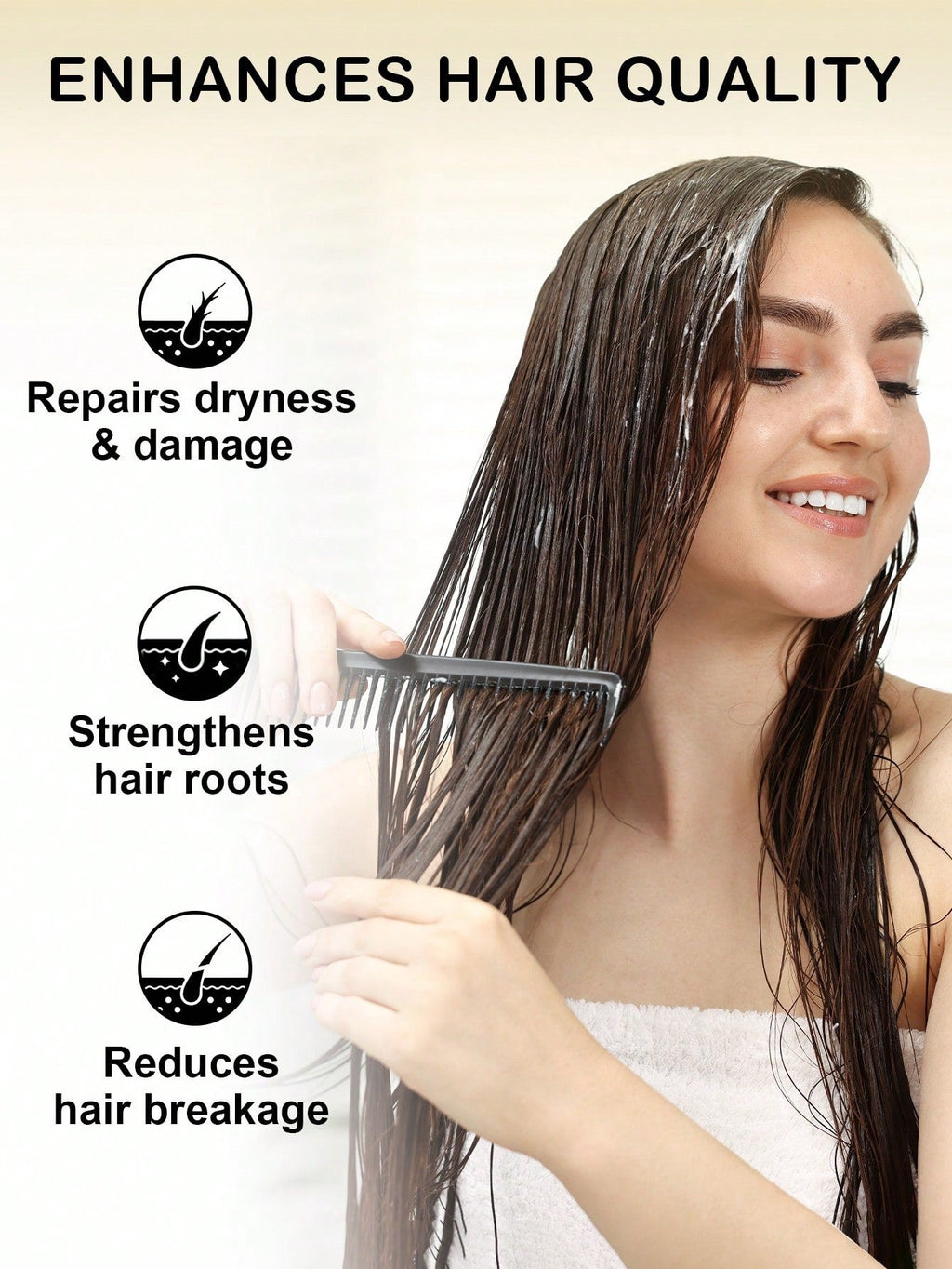 Slow 8 Day Hair Smooth Collagen Hair Mask — Hydrolyzed Keratin & Rosemary Extract | 100g / 3.52 oz