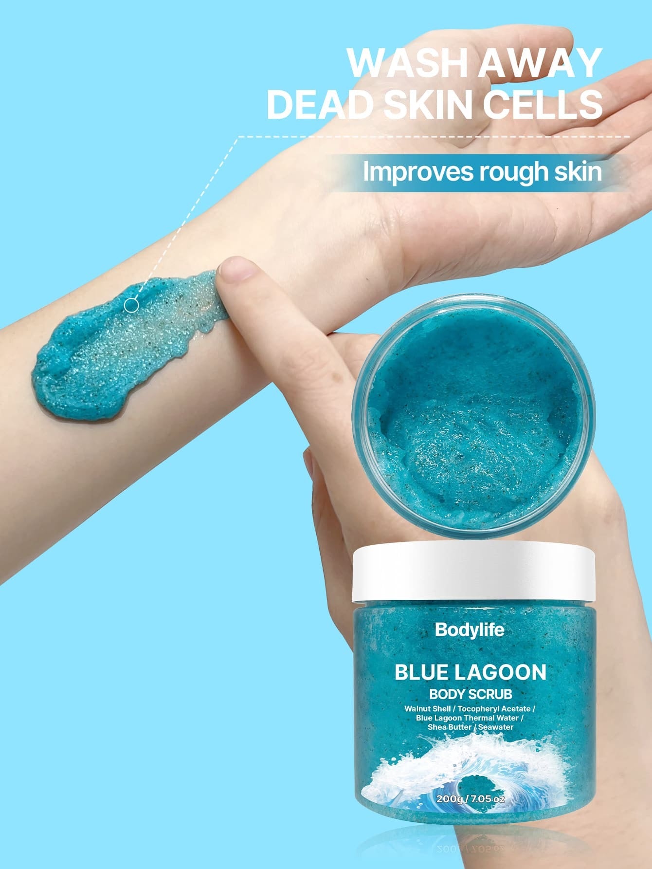Bodylife Blue Lagoon Body Scrub | 200g / 7.05 oz