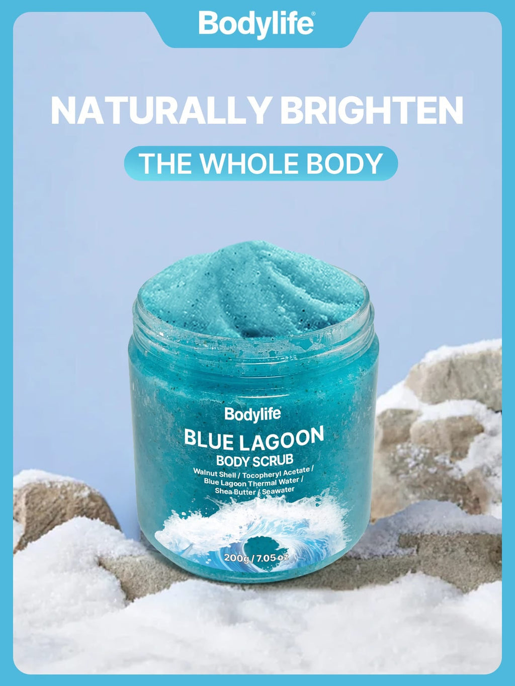 Bodylife Blue Lagoon Body Scrub | 200g / 7.05 oz
