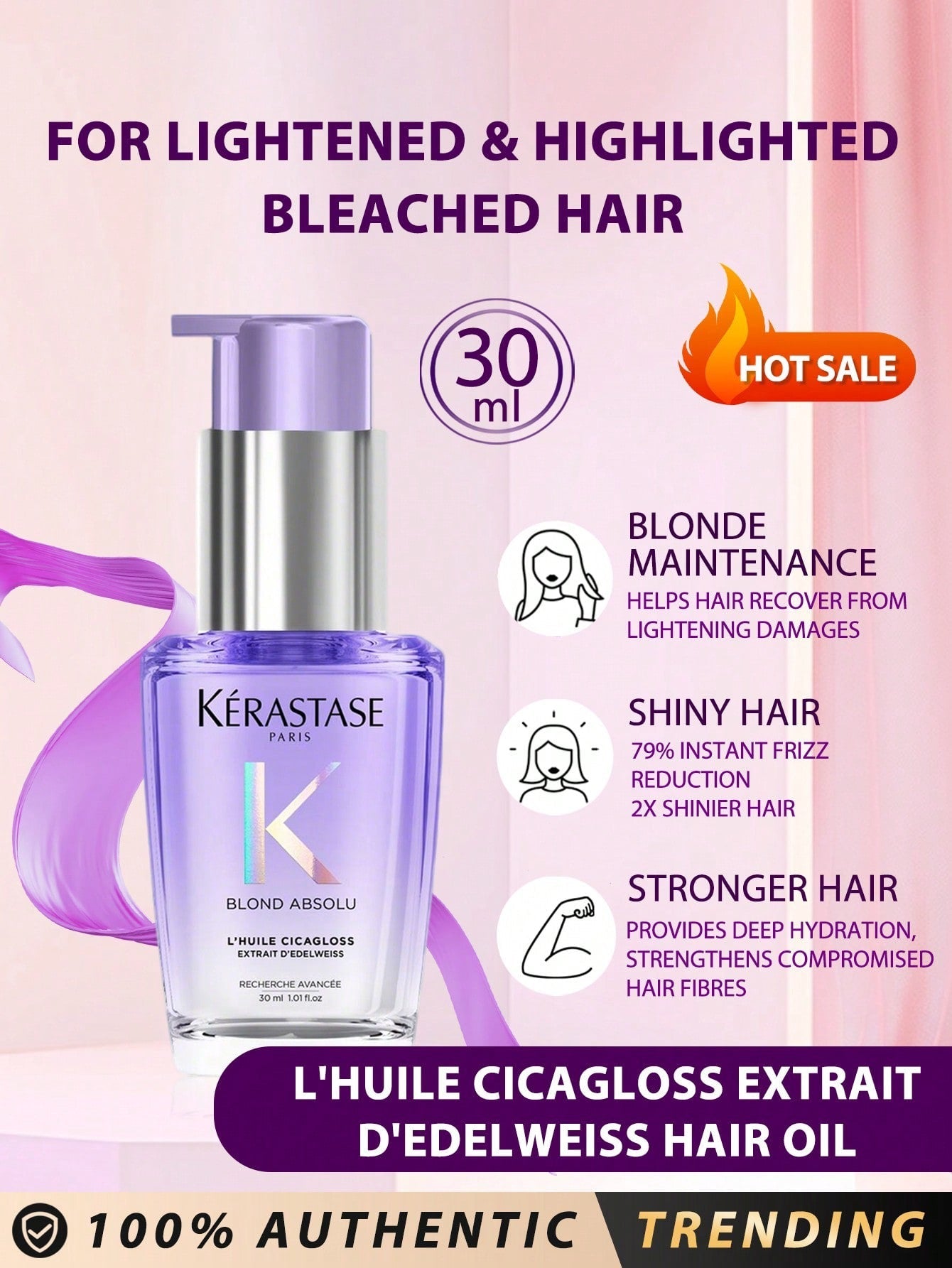 Kérastase Blond Absolu L'Huile Cicagloss Hair Oil — 30ml