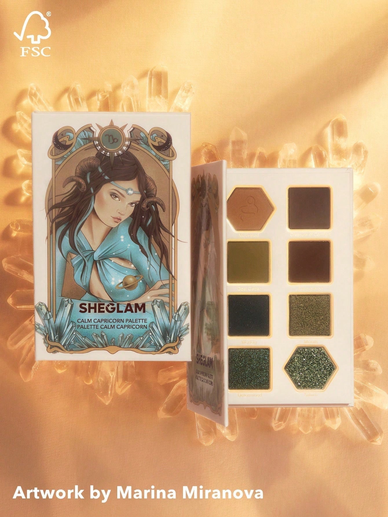 SHEGLAM Calm Capricorn Eyeshadow Palette — 8 Shades
