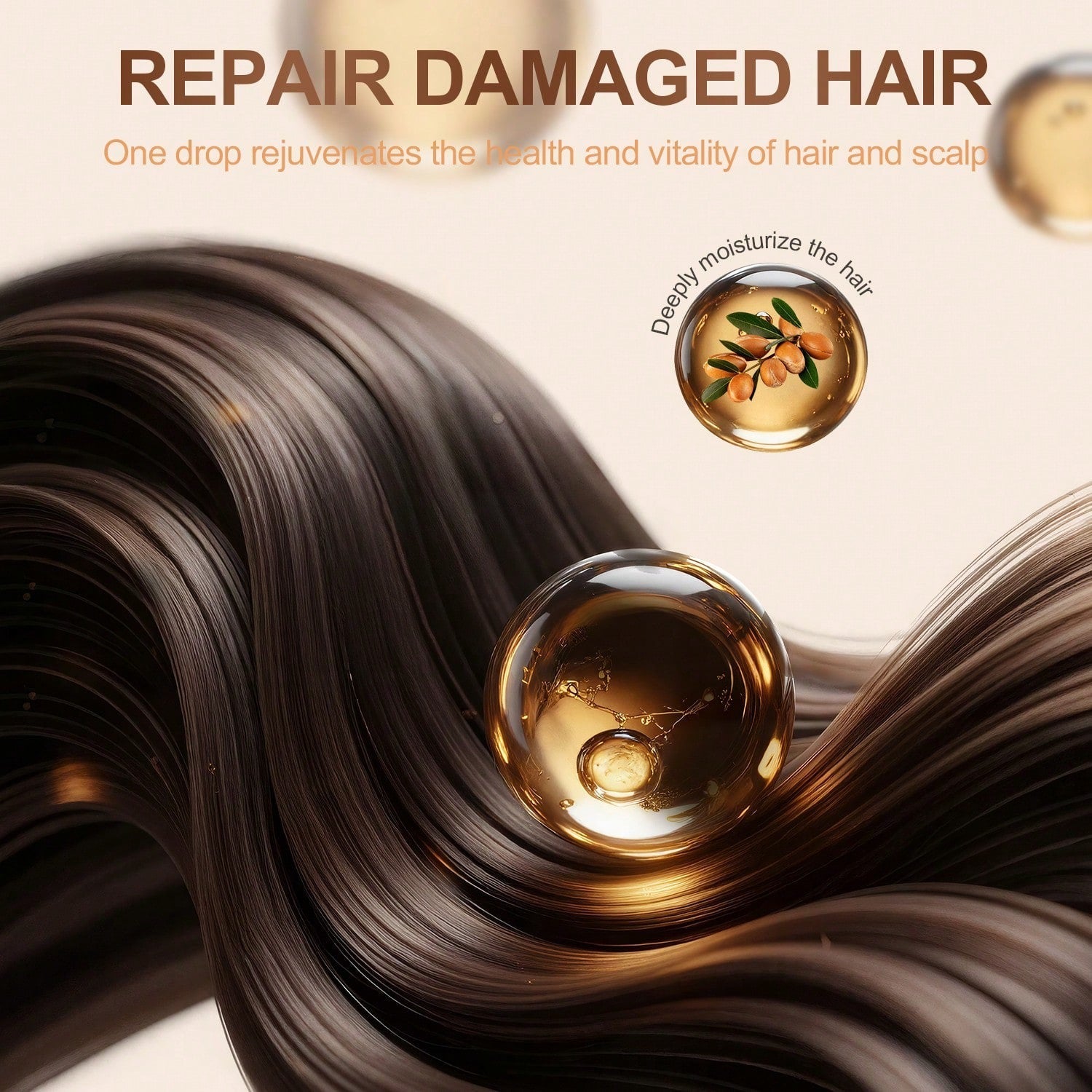 Vailontiss Nature Argan Hair Oil — Natural Argan Extraction | 100ml / 3.38 fl oz