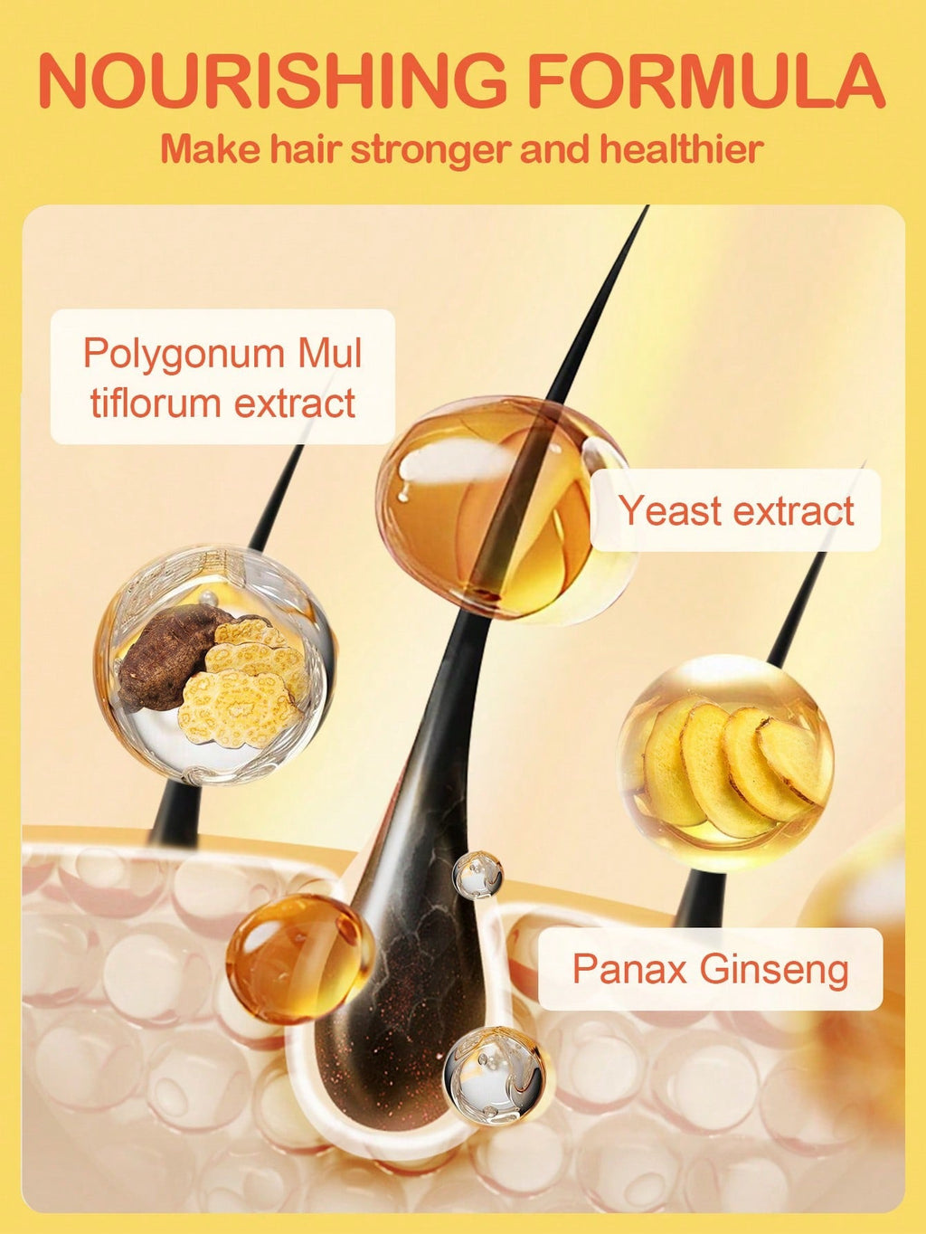 Slow 8 Day Scalp Mousse — Strengthen Hair from the Roots | Polygonum, Yeast Extract & Panax Ginseng | 50ml / 1.69 fl oz
