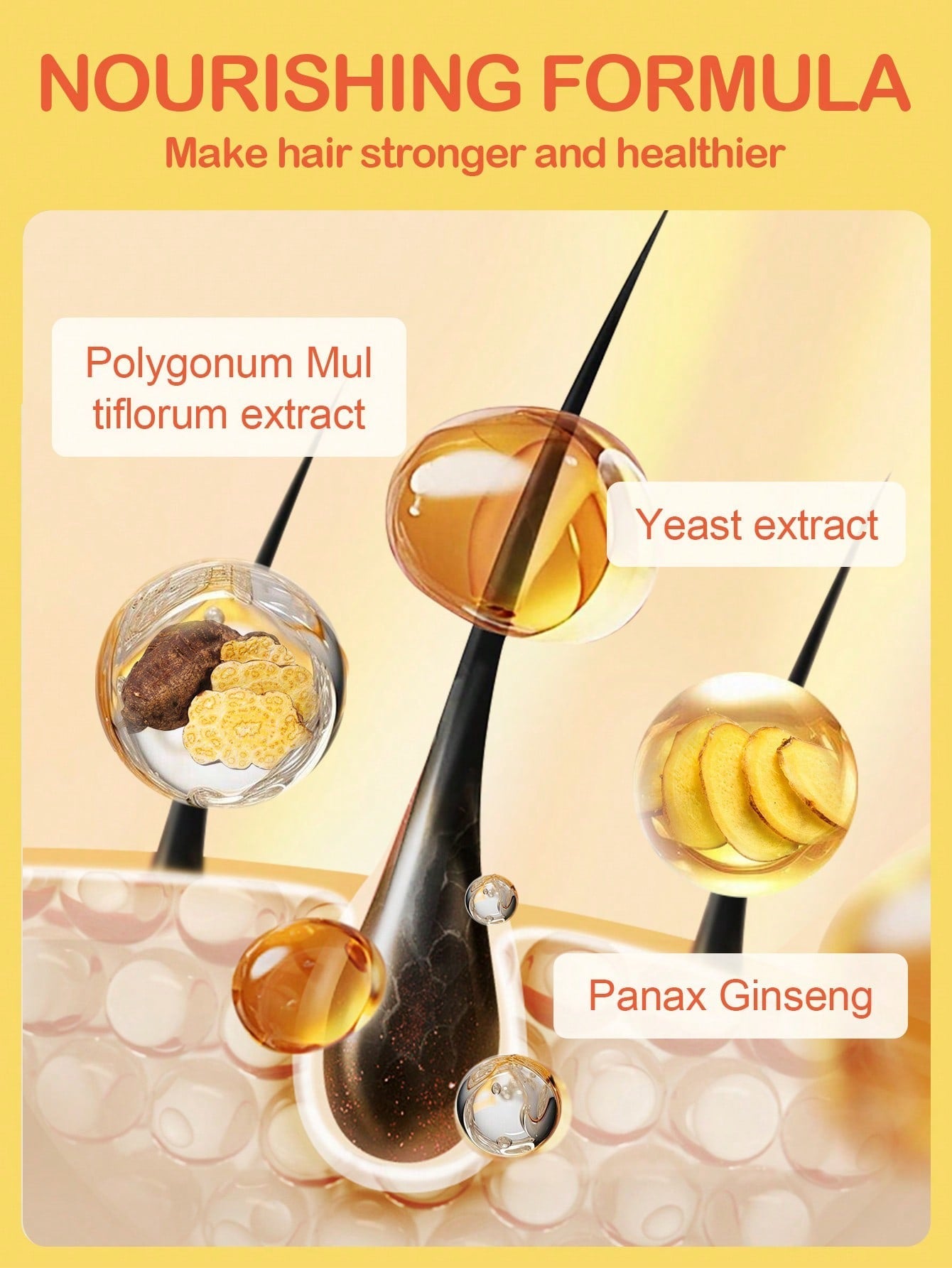 Slow 8 Day Scalp Mousse — Strengthen Hair from the Roots | Polygonum, Yeast Extract & Panax Ginseng | 50ml / 1.69 fl oz
