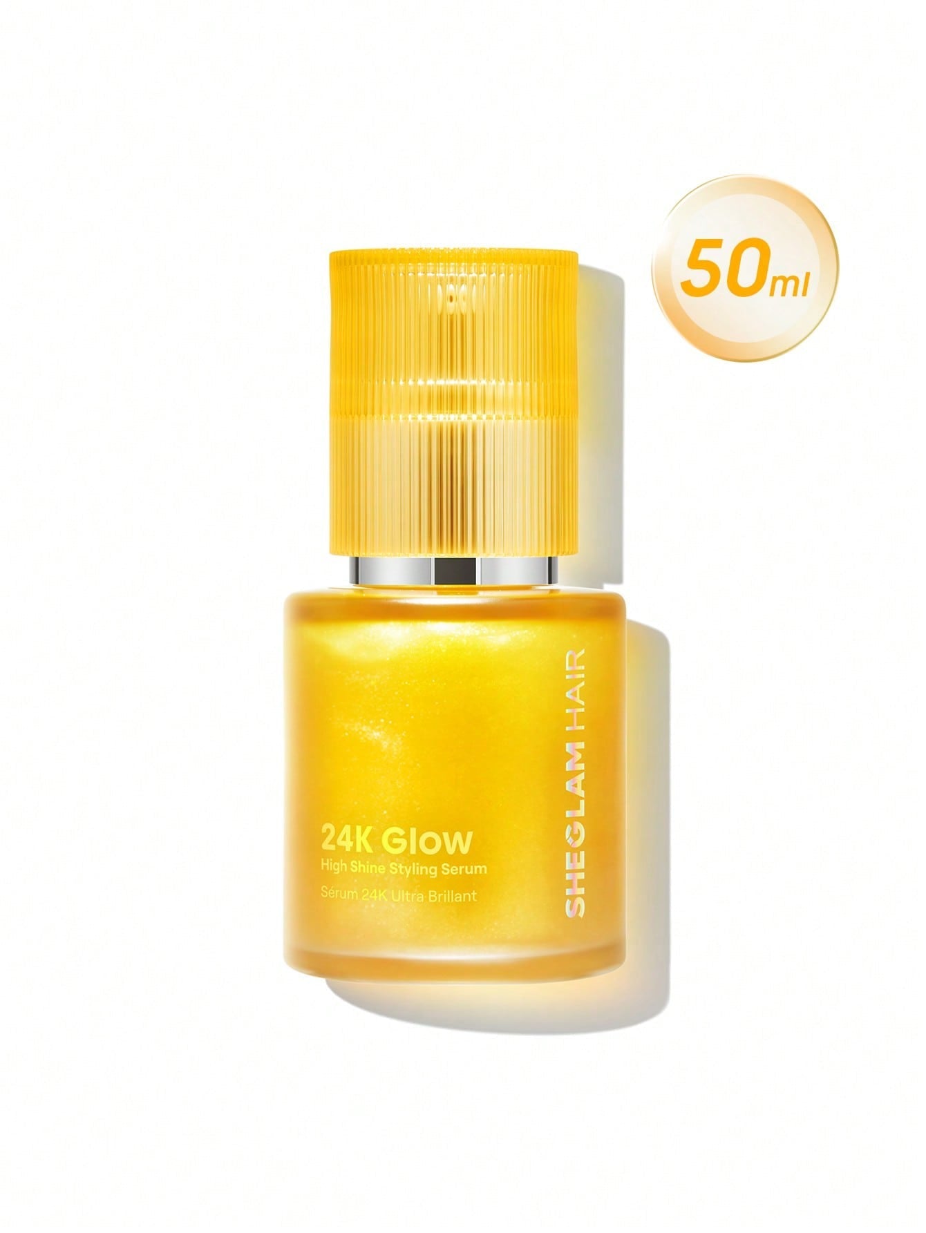 SHEGLAM 24K Glow High Shine Styling Serum — 10-in-1 Hair Serum | Almond Oil & Macadamia Oil