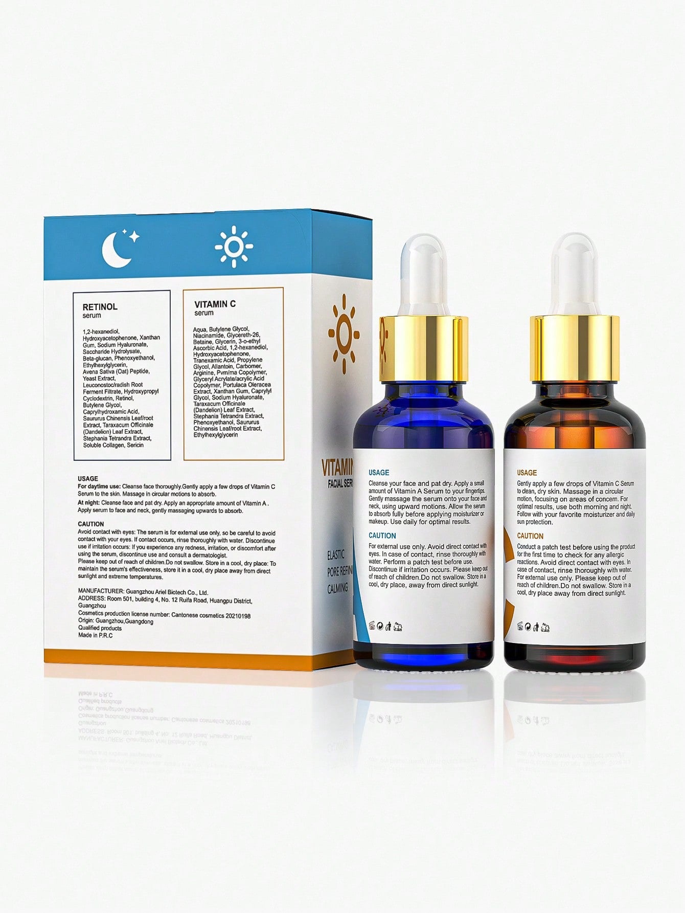 DR.YIMAN Day & Night Serum Duo — Vitamin C + Retinol