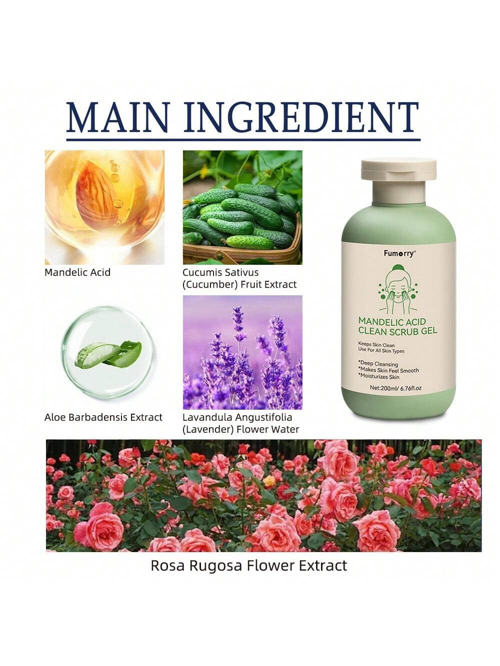 Fumorry Mandelic Acid Clean Scrub Gel